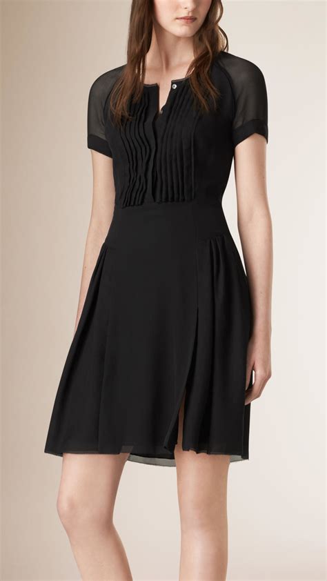 burberry occasion dresses|Burberry pleated neck franny dress.